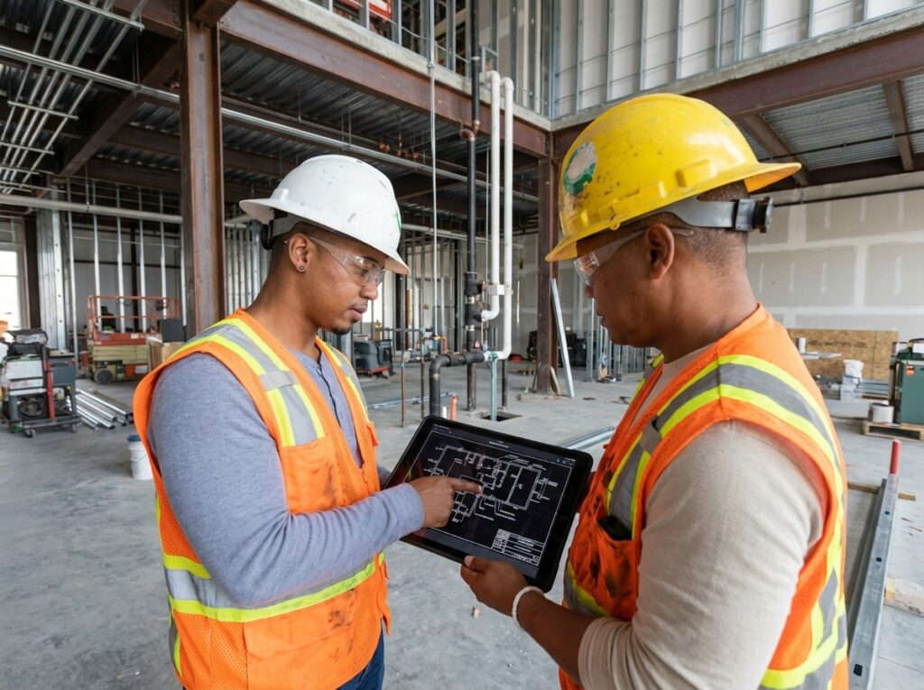 Comparing plumbing bids and estimates for a new construction project