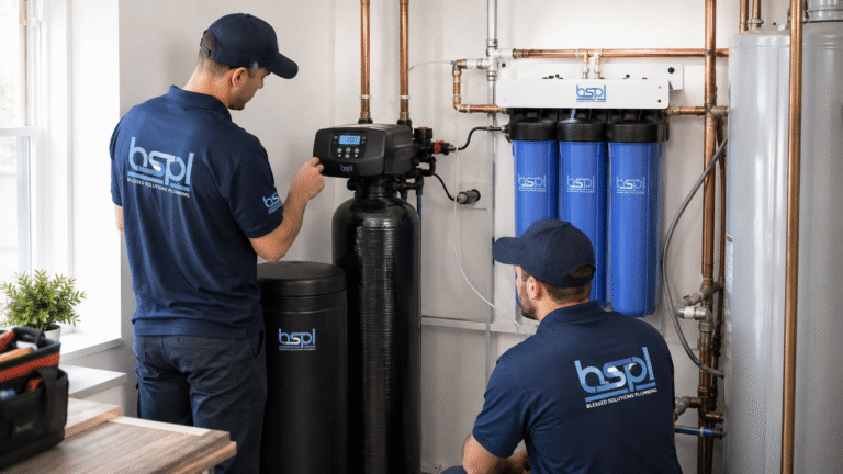Professional water filtration system installation by Blessed Solutions Plumbing in St. Cloud FL