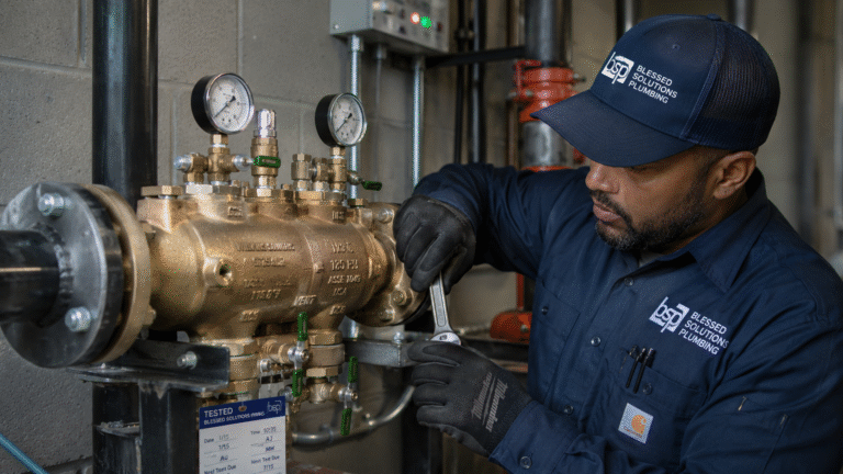 Certified annual backflow testing on a residential assembly in Kissimmee FL