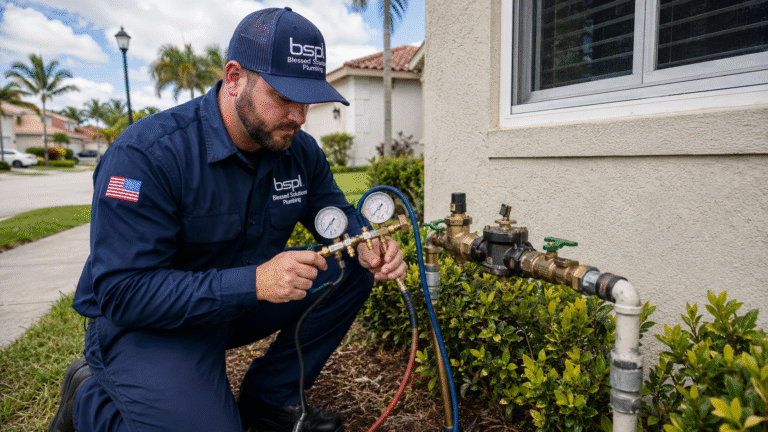 Commercial backflow prevention assembly inspection in Central Florida