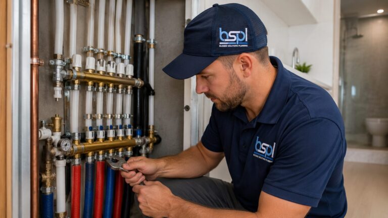 PEX manifold installation for a whole-home repipe by BSP1