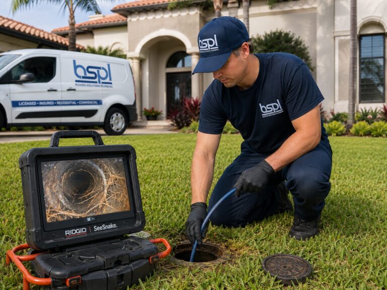 Sewer camera inspection in Orlando, FL - Blessed Solutions Plumbing