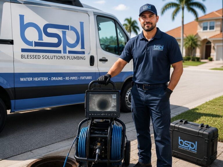 Sewer camera inspection in Orlando, FL - Blessed Solutions Plumbing