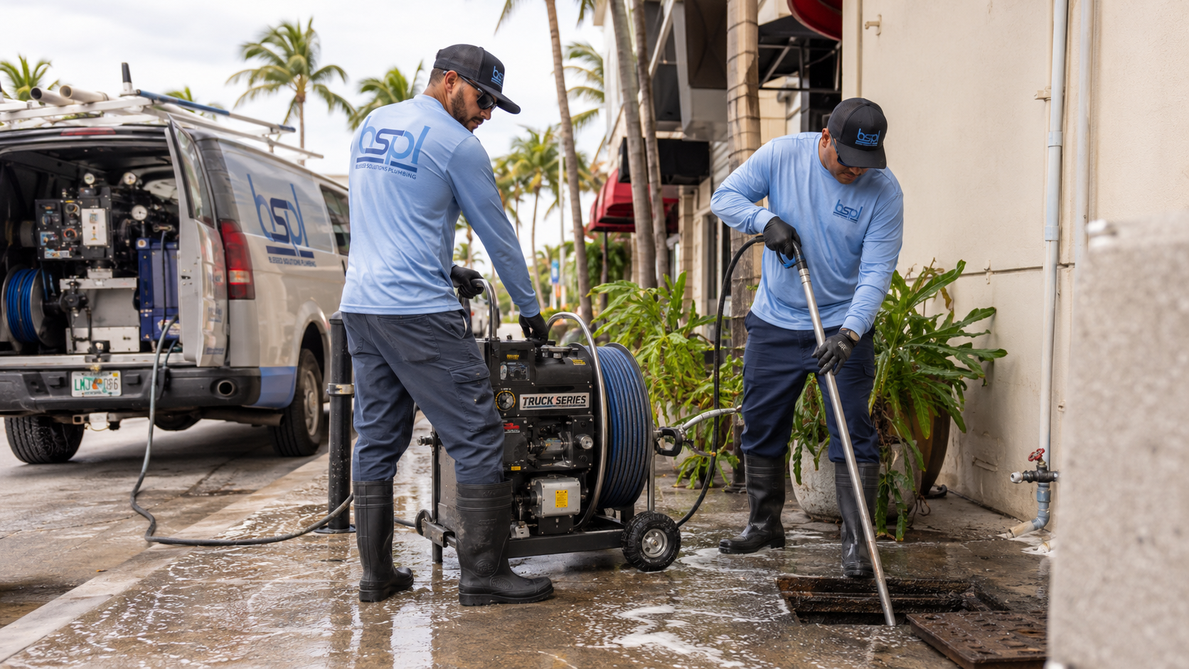 Blessed Solutions Plumbing branded service van serving Orlando, Kissimmee and St. Cloud FL