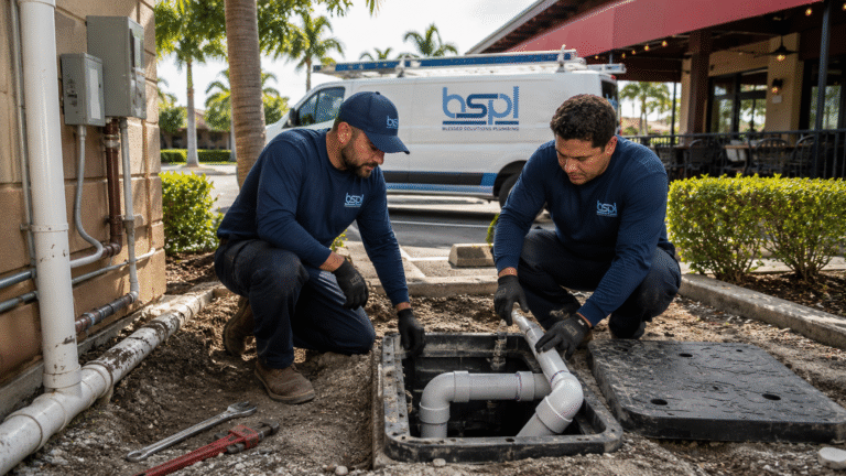 Grease trap service by licensed plumbers in St. Cloud, FL