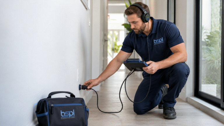 Slab leak detection service in Central Florida by Blessed Solutions Plumbing