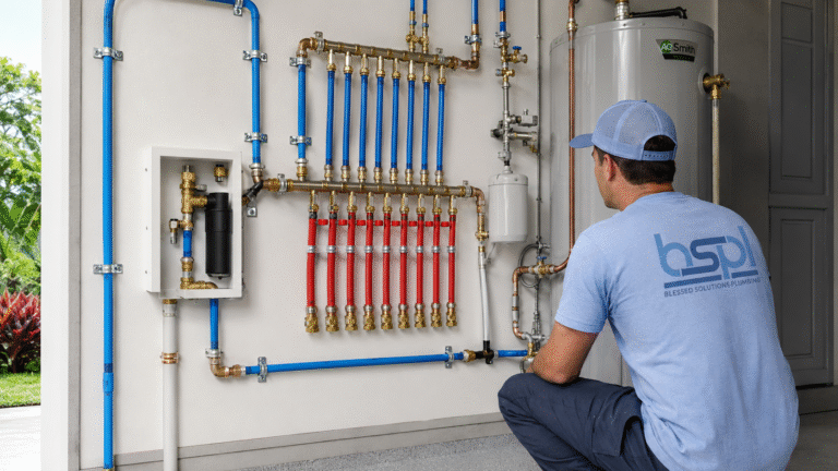 Water line installation service in Central Florida by Blessed Solutions Plumbing