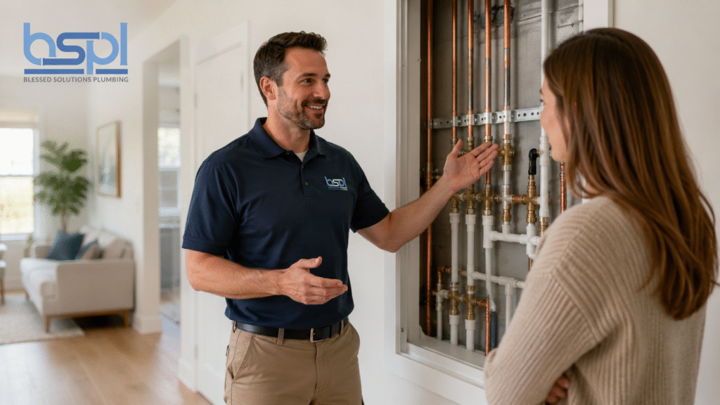Installing new copper repipe water lines in a Central Florida residence