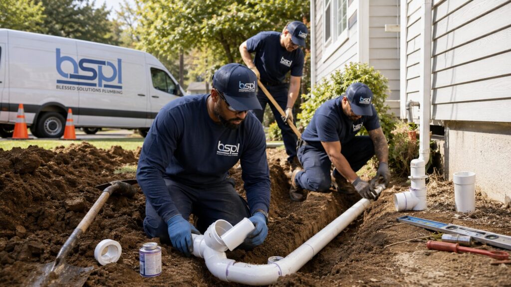 Sewer line installation by licensed plumbers in St. Cloud, FL