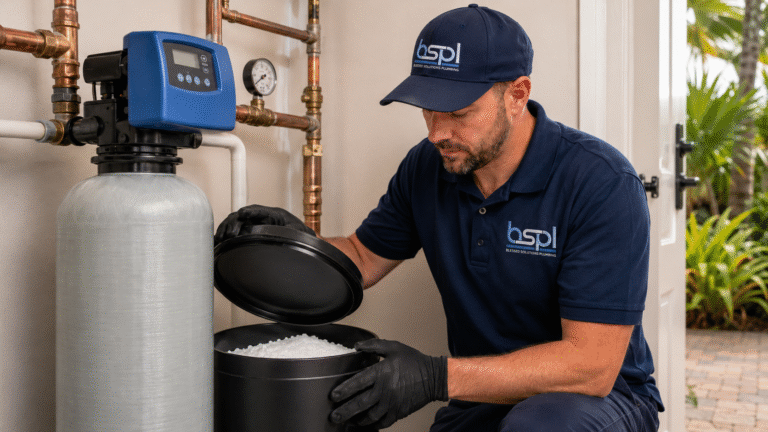 Water softener installation service in Central Florida by Blessed Solutions Plumbing