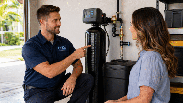 Blessed Solutions Plumbing branded service van serving Orlando, Kissimmee and St. Cloud FL