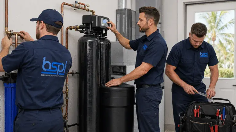 Water softener installation service in Central Florida by Blessed Solutions Plumbing